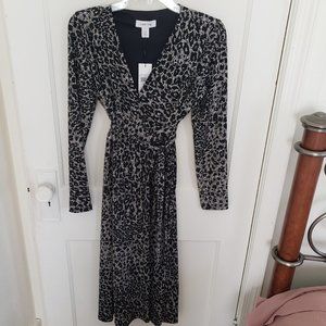 Calvin Klien Leopard Print Dress NWT 4